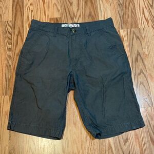 Grey Flat Front Shorts  